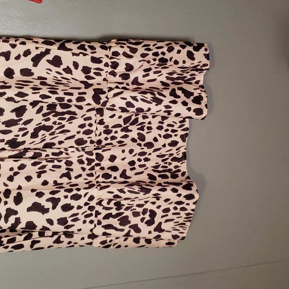 NORACORA Lady's Party Dress Cut Out Sleeves,Shoulder Straps Animal Motif - Picture 6 of 9